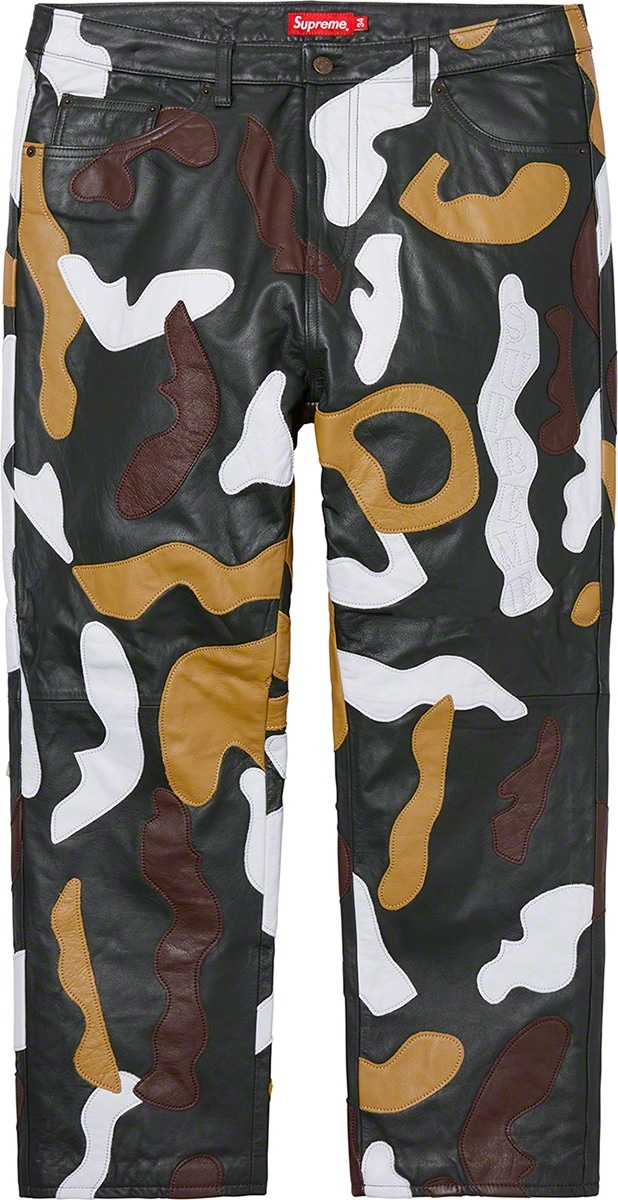 Camo Leather 5-Pocket Pant view 2